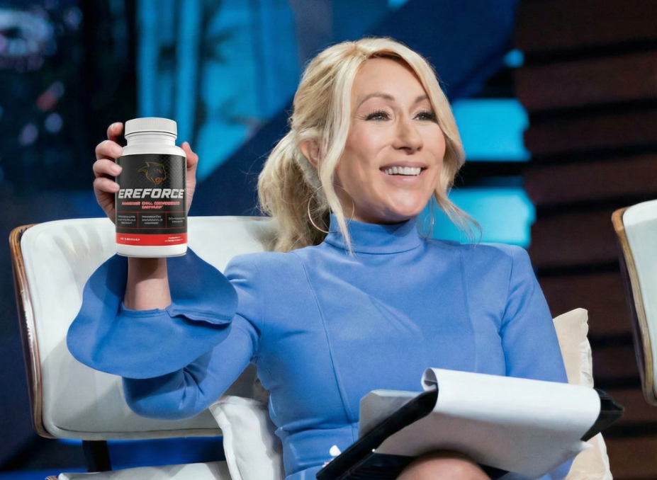 Lori Greiner holding Ereforce product